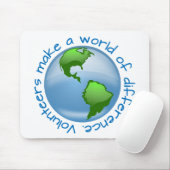 ボランティアは相違の世界を作ります マウスパッド (マウス)