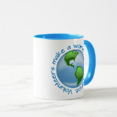 ボランティアは相違の世界を作ります マグカップ (正面右)