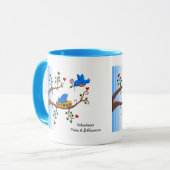 ボランティアは違いを生じます マグカップ (正面左)