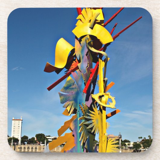 ボランティアへの献上品を認める  コースター (正面)