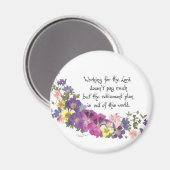 ボランティアや教会の労働者への贈り物 マグネット (正面/裏面)