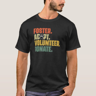 ボランティアを受け入れ救援動物シェルテを寄付する Tシャツ