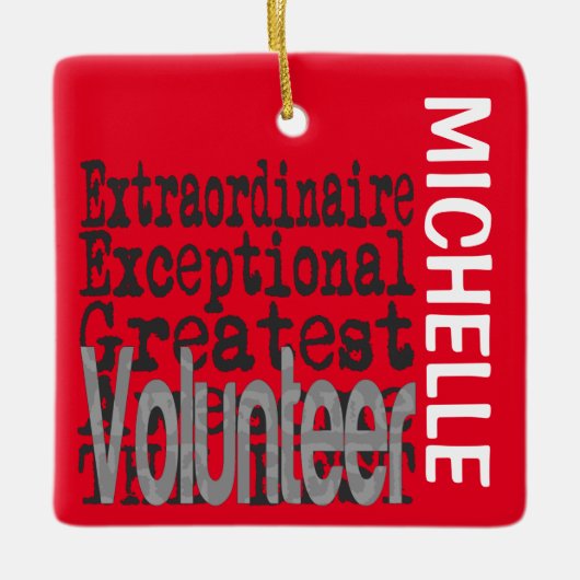 ボランティアエクストラナレカスタム セラミックオーナメント (正面)