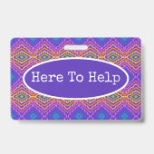 ボランティアカラフル者 バッジ (裏面)