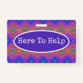 ボランティアカラフル者 バッジ (裏面)