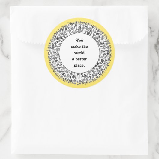 ボランティアギフトアイディア ラウンドシール (バッグ)