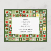 ボランティアクリスマスホリデーカード シーズンポストカード (裏面)