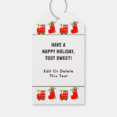 ボランティアクリスマスホリデー ギフトタグ (裏面)