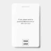 ボランティアシンプル写真ID バッジ (裏面)