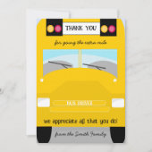 ボランティアスクールバスドライバーありがとうご寄付 招待状 (正面)