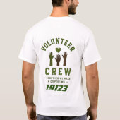 ❤️ ボランティアチームのコミュニティサービス ❤️ Tシャツ (裏面)