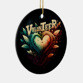 ボランティアハート セラミックオーナメント (右)