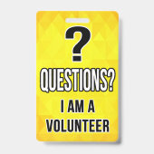 ボランティアバッジ バッジ (裏面)