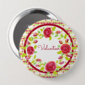 ボランティアバッジ 缶バッジ (正面&裏面)