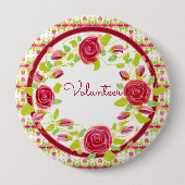 ボランティアバッジ 缶バッジ (正面)