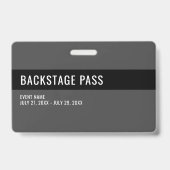 ボランティアパス平黒水平IDバッジ バッジ (裏面)