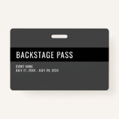 ボランティアパス平黒水平IDバッジ バッジ (裏面)