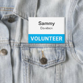 ボランティアピンバックバッジボタン3.5インチネームタグ 缶バッジ (インサイチュ)