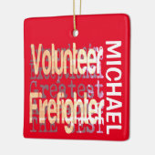 ボランティアファイアーファイター超並外カスタム セラミックオーナメント (左)