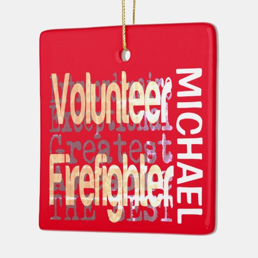 ボランティアファイアーファイター超並外カスタム セラミックオーナメント (左)