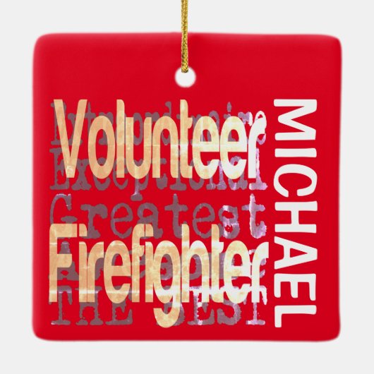 ボランティアファイアーファイター超並外カスタム セラミックオーナメント (裏面)