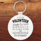 ボランティアボタン感謝ギフトありがとう引用文 キーホルダー (正面)