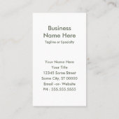 ボランティアヴィンテージフローラ 名刺 (裏面)