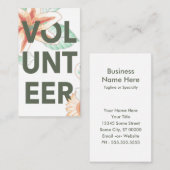 ボランティアヴィンテージフローラ 名刺 (正面/裏面)