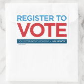 ボランティア副レジストラーステッカー 長方形シール (バッグ)