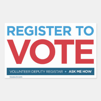 ボランティア副レジストラーステッカー 長方形シール