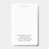 ボランティア医療事務所IDバッジ バッジ (Back)