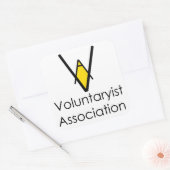 ボランティア協会会員ステッカー スクエアシール (封筒)