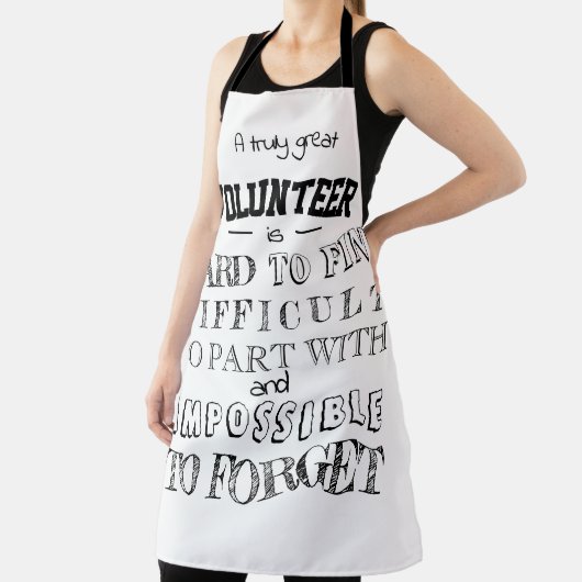 ボランティア感謝ありがとうギフトスクリプト白 エプロン (インサイチュ)