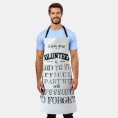 ボランティア感謝ありがとうギフトスクリプト白 エプロン (着用した状態)
