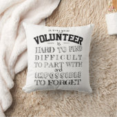 ボランティア感謝ありがとうギフトスクリプト白 クッション (ブランケット)