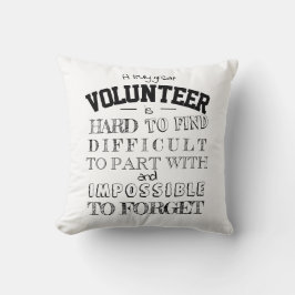 ボランティア感謝ありがとうギフトスクリプト白 クッション