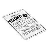 ボランティア感謝ありがとうギフトスクリプト白 マグネット (右側)