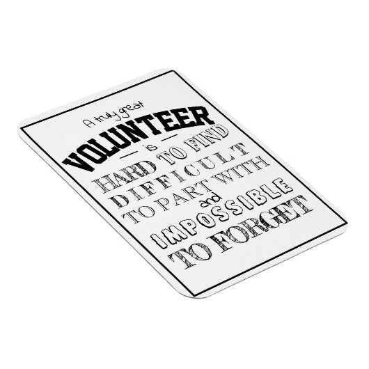 ボランティア感謝ありがとうギフトスクリプト白 マグネット (右側)