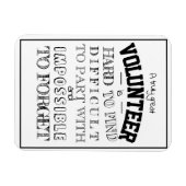 ボランティア感謝ありがとうギフトスクリプト白 マグネット (横)