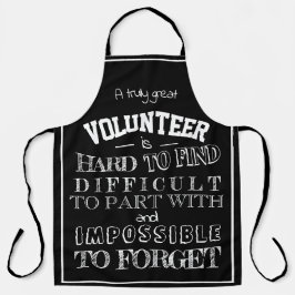 ボランティア感謝の感謝ギフトスクリプト黒 エプロン