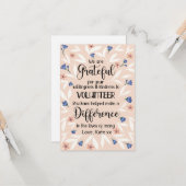 ボランティア感謝の週のパターンカード カード (正面/裏面インサイチュ)