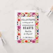 ボランティア感謝の週のパターンカード カード (正面/裏面インサイチュ)