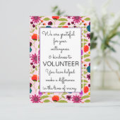 ボランティア感謝の週のパターンカード カード (スタンド正面)