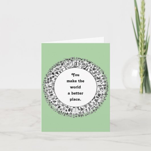 ボランティア感謝カード カード (正面)