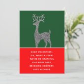 ボランティア感謝クリスマスホリデーカード シーズンカード (スタンド正面)
