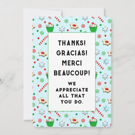 ボランティア感謝ホリデーカード サンキューカード (正面)