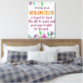 ボランティア感謝ボランティア感謝ギフト キャンバスプリント (インサイチュ (寝室))