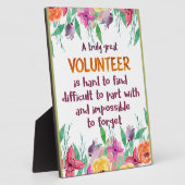 ボランティア感謝ボランティア感謝ギフト フォトプラーク (側面)