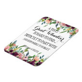 ボランティア感謝マグネットギフトフローラデザイン マグネット (左側)