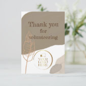 ボランティア感謝メッセージありがとうギフトラベル サンキューカード (スタンド正面)